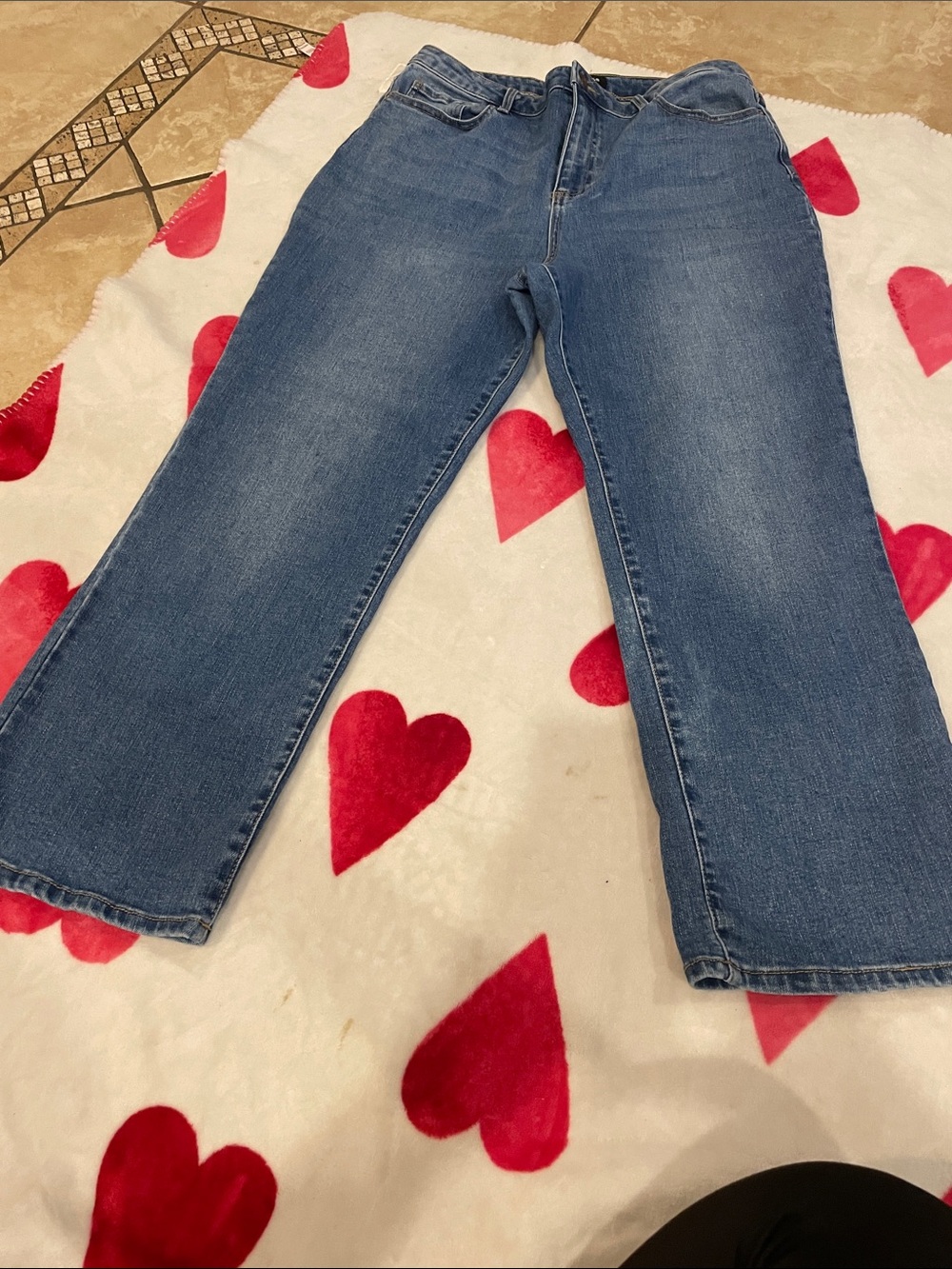 Express Women's Blue Wide-Leg Jeans